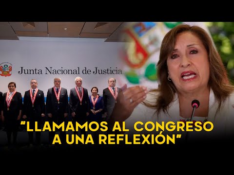 Dina Boluarte pide al Congreso que reflexione sobre la JNJ: “Equilibremos los poderes del Estado”