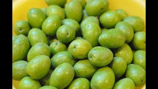 GREEN OLIVES IN BRINE (How to make homemade olives in brine)