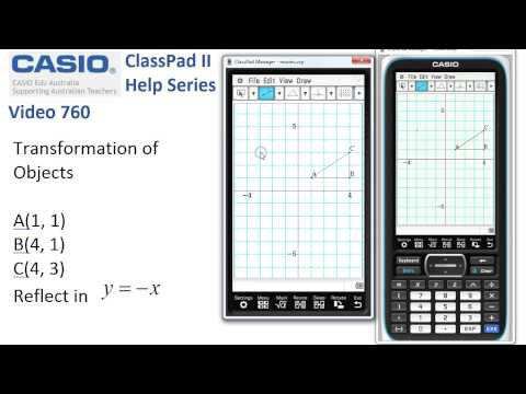 ClassPad Help 760 - Transformation Of Objects