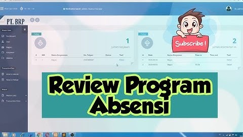 Sorce Code Aplikasi Absensi Karyawan - berbasis website REVIEW