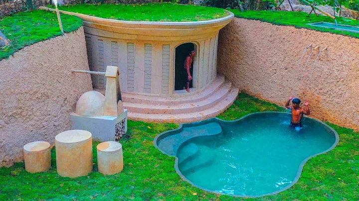 Building Luxury Dream Underground House And Underground Swimming Pool in 365Days