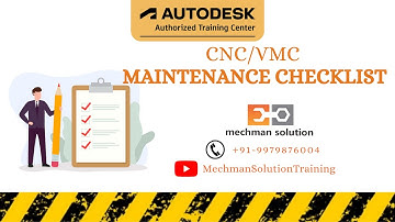 Checklist for maintaining CNC machines