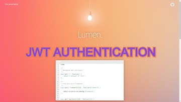 Laravel - Lumen 7&8 :  JWT Authentication - [ latest 2021 ] #lumen