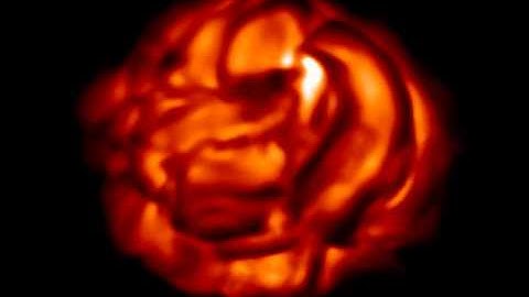 Emergent surface intensity (numerical simulation -- Betelgeuse)