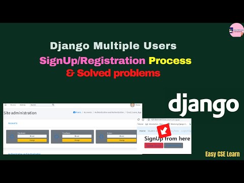 Django Multiple Users signup/registration  & solved problems