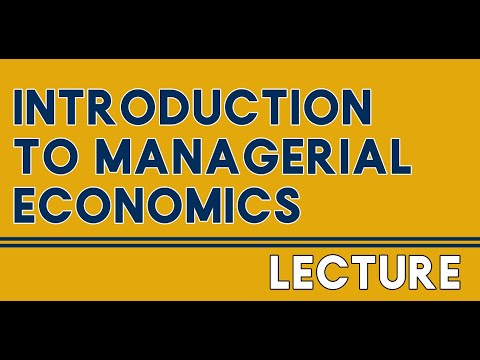 Video: Ano ang kahulugan ng managerial economics?