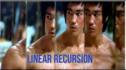 C programming linear recursion