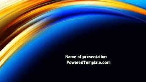 Abstract Arc PowerPoint Template by PoweredTemplate.com