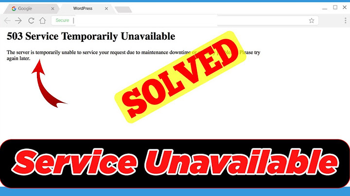 Http 1.1 service unavailable là lỗi gì