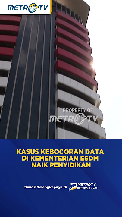 Status Kasus Kebocoran Data ESDM Naik ke Penyidikan #shorts