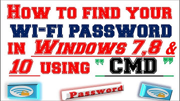 How to find your wi-fi password in Windows 7,8 & 10.-Command Prompt (Power Point Explain)-Hardiksir