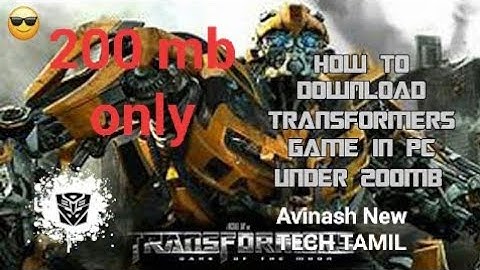 transformer the game highly commprese download 206 mb