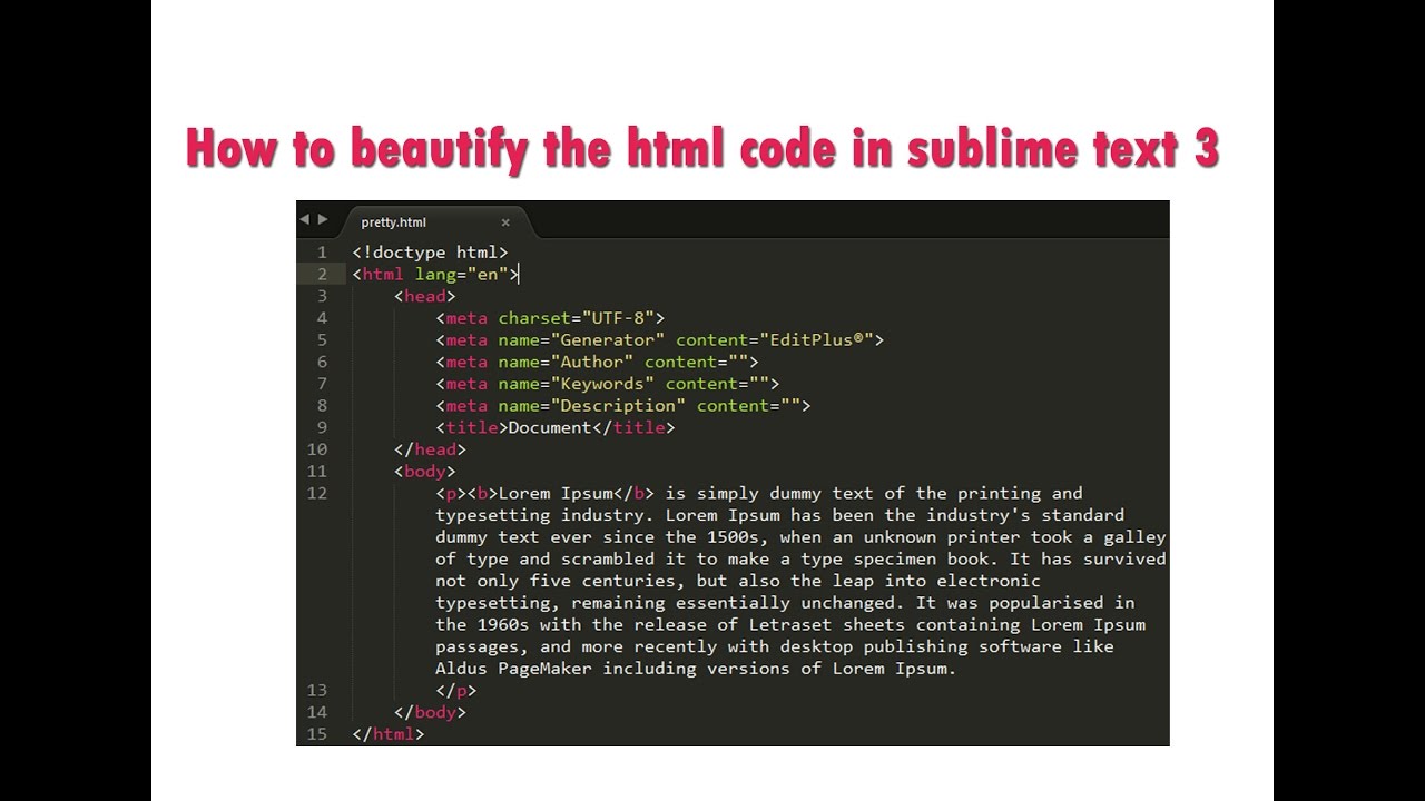 How to code. Html Beautifier. Code Formatter Sublime. How to code in js. Sublime text code Formatter.
