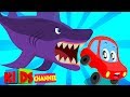 Little Red Car | scary flying shark | original Halloween songs