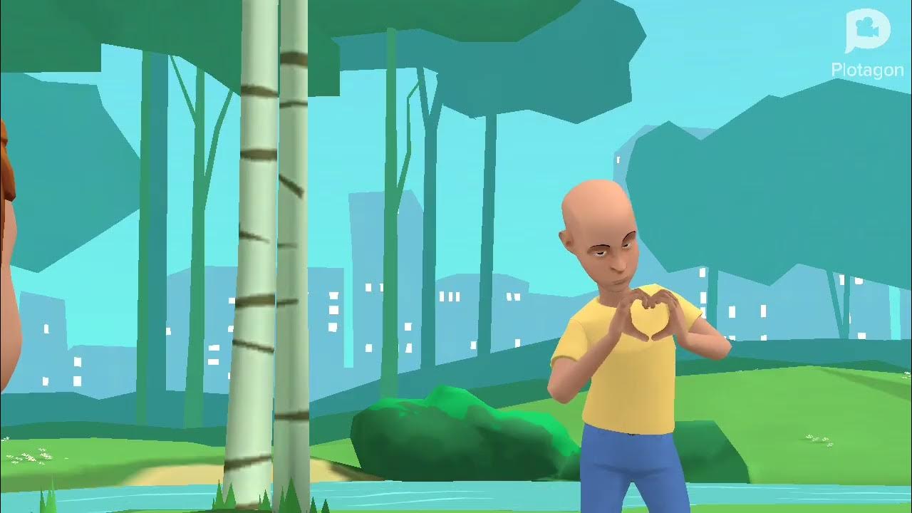 Caillou Uses His Phone While During A Report Card/Grounded/ YouTube
