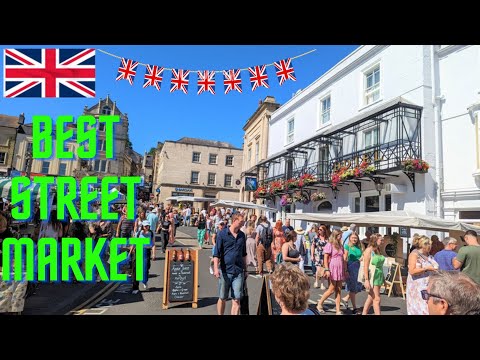 🇬🇧 The Best street market in England - Frome Sunday Market walkaround tour !!