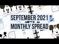 Plan With Me | September 2021 Monthly Spread | Disney Page | Big Happy Planner