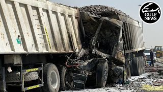 Fatal truck collision and fire claims life of Asian driver in UAE&#39;s Ras Al Khaimah emirate