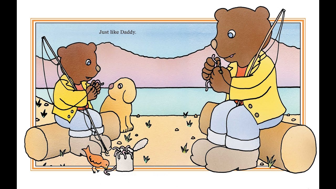 JUST LIKE DADDY Read Along Aloud Story Book for Children and Kids - YouTube