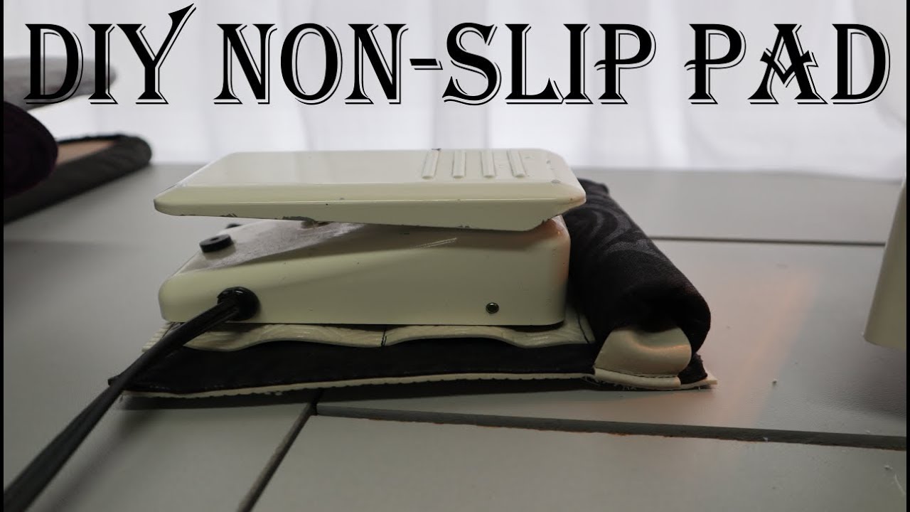 How to sew a non-slip foot pedal pad for a sewing machine or a serger