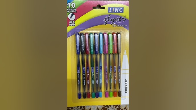 Linc Glycer Multi Ink Colour Ball Pen ( Pack Of 10 Pens )