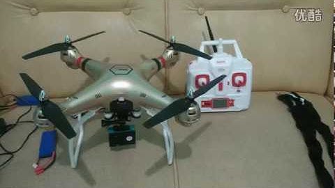 SYMA X8HW with XIAOMI YI camera Test flight