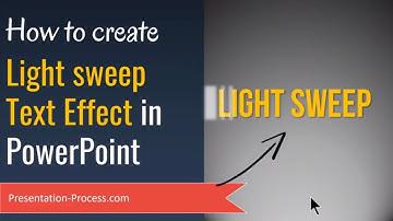 How to Create Animated Light Sweep Text Effect in PowerPoint