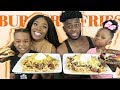 CHILI CHEESE FRIES WITH BURGERS | MUKBANG | HILARIOUS!