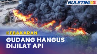 KEBAKARAN | Gudang Simpan Kabel Elektrik Terbakar