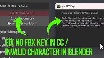Fix No FBX key issue and Invalid Character | Character Creator Blender Pipeline