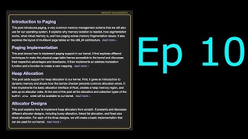 Writing an OS in Rust - Part 10 - Heap Allocation