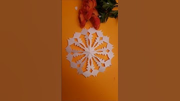Transform Ordinary Paper into Gorgeous Snowflakes! Easy Step-by-Step Guide #art #craft #viral