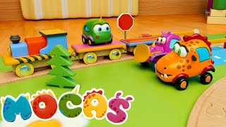 MOCAS &amp; toy trains. Toy Cars cartoons &amp; train videos for kids.