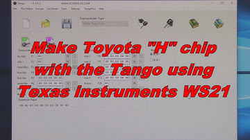 Easy-to-Use "Toyota H Image Generator" Software for the Tango
