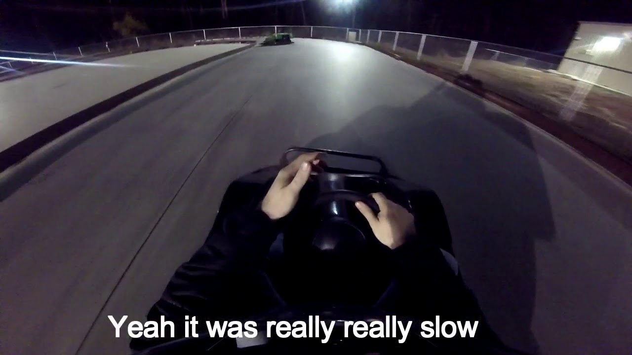 Trying a go kart race track in conroe tx YouTube