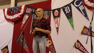 16-year-old cancer survivor sings ‘Fight Song’