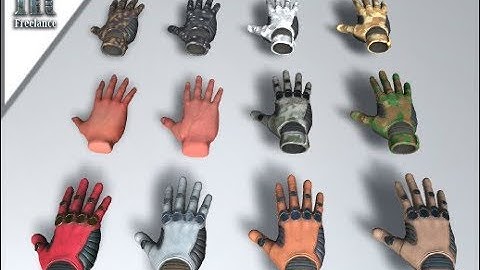 Animated Hands with Gloves - Unity Character Download