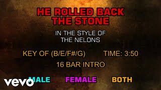 Video thumbnail of "The Nelons - He Rolled Back The Stone (Karaoke)"