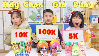 Trò Chơi Hãy Chọn Giá Đúng | Ai Đoán Trúng Sẽ Được Ăn ♥ Minh Khoa TV