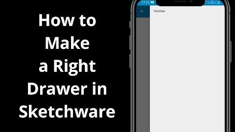 Make a Right Drawer in Sketchware || How to Make a Right Drawer in Sketchware ||