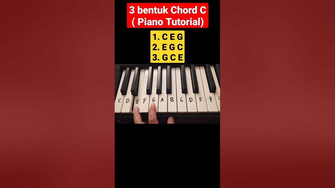 3 Bentuk Chord C Mayor ( Piano Tutorial) #shorts 3 Bentuk Chord C Mayor ( Piano Tutorial) #shorts