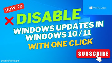 How to Disable Windows Updates in One Click in Windows 10 | 11 | विंडोज अपडेट को एक क्लिक मे बंद करे