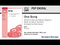 One Song Arr Mark Hayes Score Sound mp3