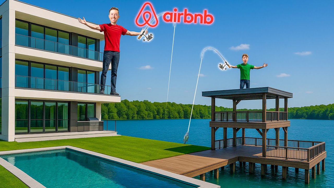 Renting a 3 MILLION DOLLAR Airbnb Just To Fish The Private Lake!