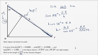 Right Triangle Geometry  Harder Example | Math | New SAT | Khan Academy