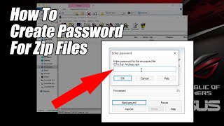 How To Create Password For Zip Files