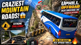 Took a BUS Up the CRAZIEST Mountain Roads | Uphill Offroad Bus Driving Simulator 3D Android Gameplay screenshot 1