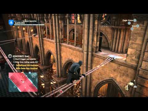 Vídeo: Assassin's Creed Unity - Graduação, Confissão, Notre Dame, Keys, Sivert, Duchesneau