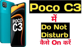 How to enable Do not disturb mode in poco c3 || poco c3 me do not disturb kaise on kare ||