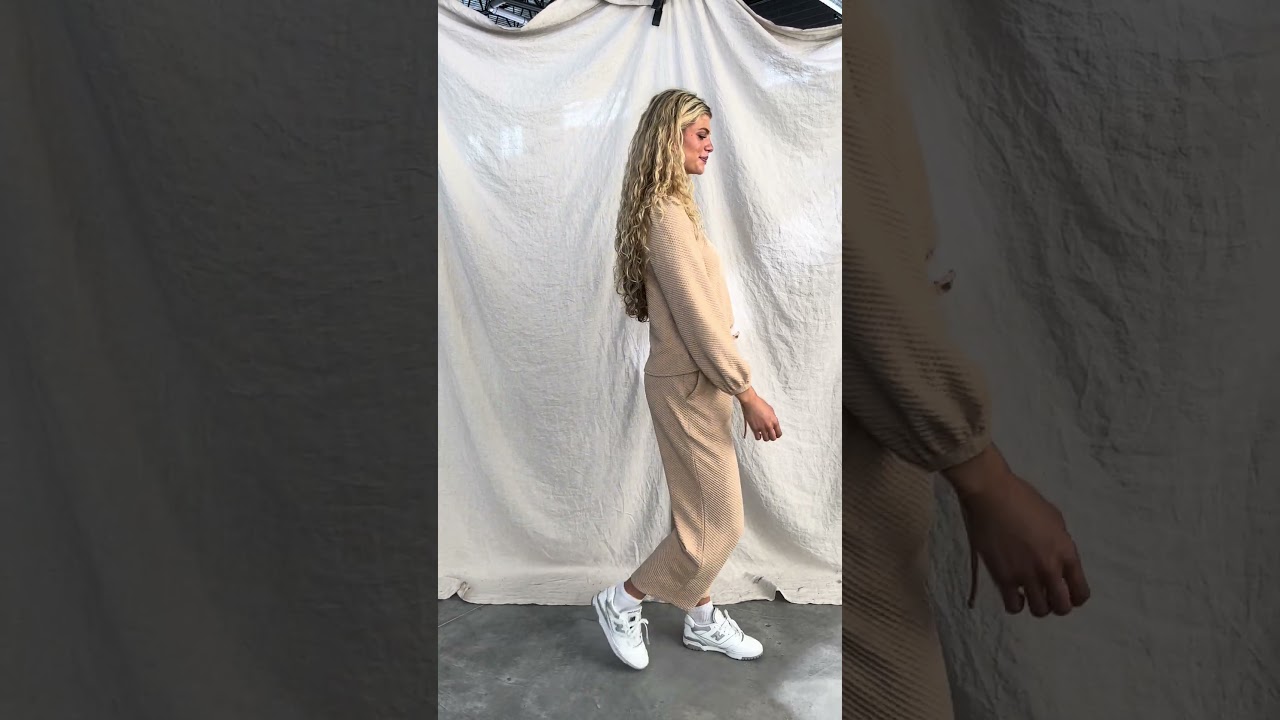 Waffle Texture Set Beige